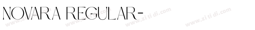 Novara Regular字体转换
